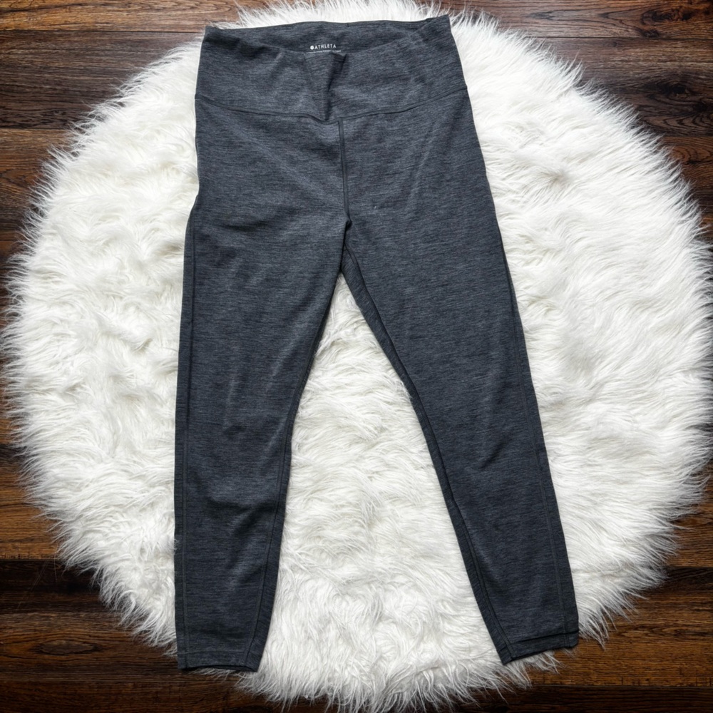 Athleta “Ultimate Stash Pocket 7/8 Tight” In Heathered Gray size Women’s Medium